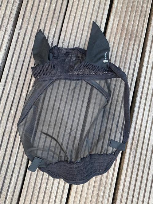 Waldhausen Ride vliegenmasker zwart mt Full, Dieren en Toebehoren, Paarden en Pony's | Overige Paardenspullen, Zo goed als nieuw