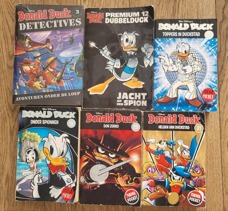 Donald Duck Thema Pocket - 6 Stripboeken, Boeken, Stripboeken, Gelezen, Meerdere stripboeken, Ophalen of Verzenden