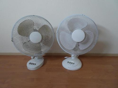 set van 2 tafelventilatoren, Witgoed en Apparatuur, Ventilatoren, Gebruikt, Tafelventilator, Ophalen of Verzenden
