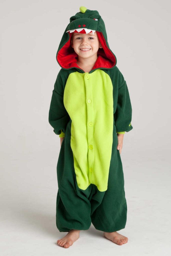 Groene Draak Onesie Kind 86-92 Drakenpak defecte rits, Kinderen en Baby's, Carnavalskleding en Verkleedspullen, Nieuw, Jongen of Meisje