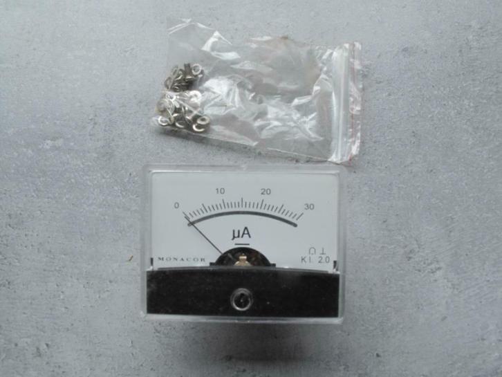 (3.1) Ampere meter micron 0 tot 30 uA Ampere meter micron, Doe-het-zelf en Verbouw, Meetapparatuur, Nieuw, Verzenden