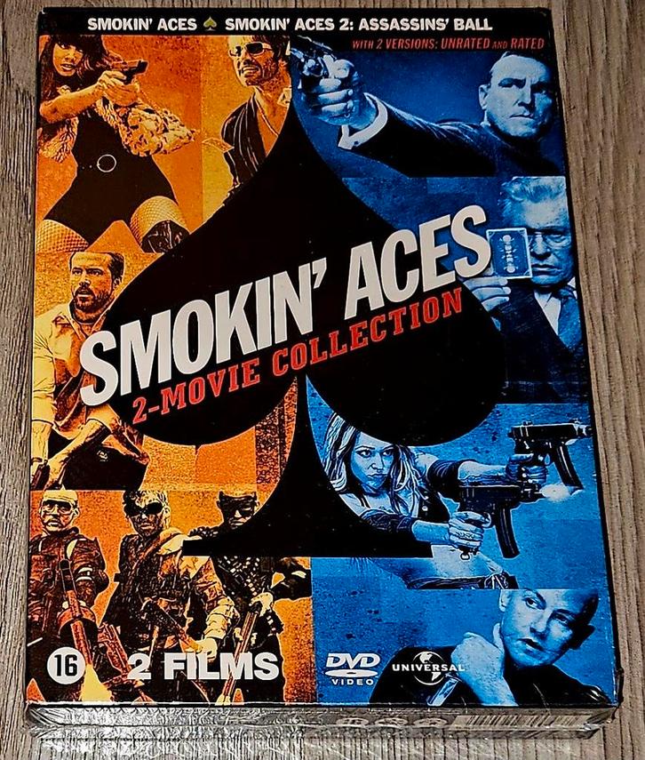 Smokin' Aces - 2-Movie Collection - 2DVD Boxset, Cd's en Dvd's, Dvd's | Actie, Nieuw in verpakking, Actiekomedie, Boxset, Vanaf 16 jaar