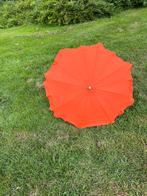 Vintage oranje kleine parasol, Ophalen of Verzenden, Gebruikt