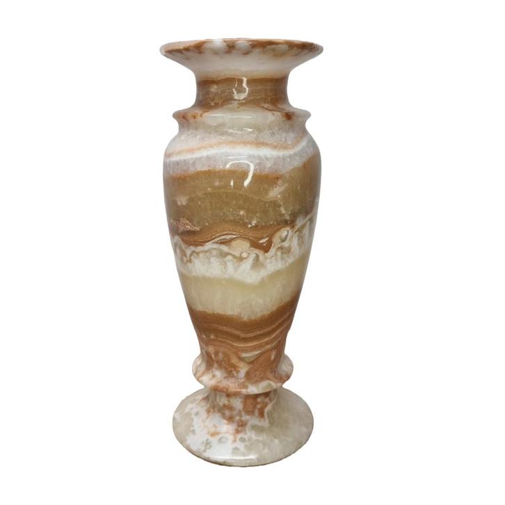 Vintage grote onyx marmeren vaas, Huis en Inrichting, Woonaccessoires | Vazen, Zo goed als nieuw, Overige kleuren, Minder dan 50 cm