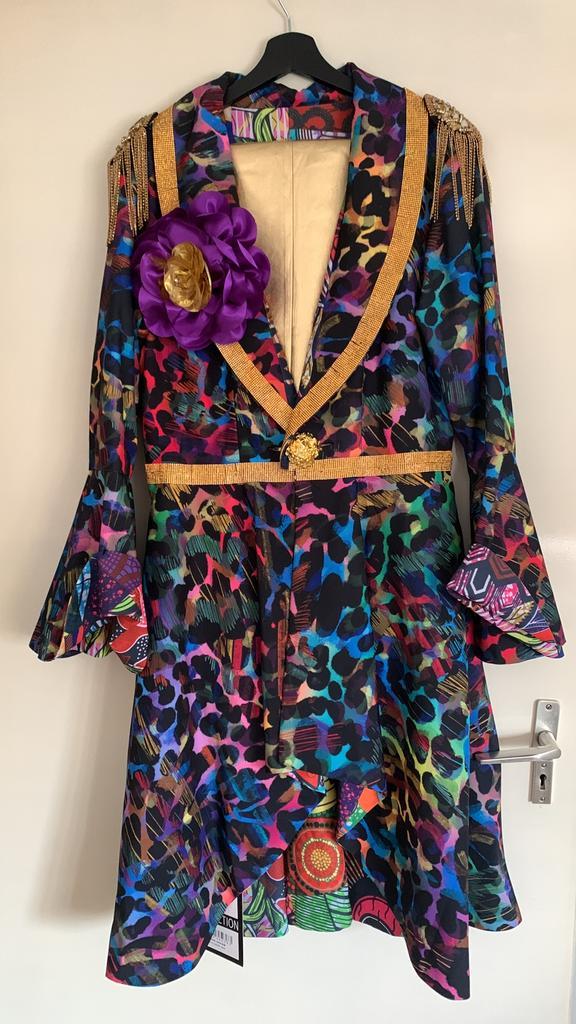 Unieke Vastelaovend/ Carnavals jas te koop, Kleding | Dames, Carnavalskleding en Feestkleding, Zo goed als nieuw, Kleding, Carnaval