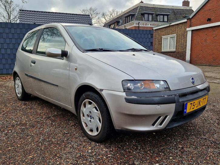 Fiat Punto 1.2 Dynamic 163Dkm (bj 2002), Auto's, Fiat, Bedrijf, Te koop, Punto, Airbags, Alarm, Centrale vergrendeling, Elektrische ramen