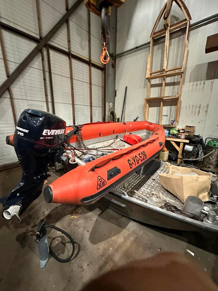 Aluminium rib 430, Watersport en Boten, Kano's, Zo goed als nieuw, Overige typen, Eén persoon, Ophalen of Verzenden