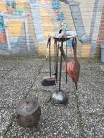 Antieke Haardset met Accessoires, Huis en Inrichting, Haarden, Ophalen, Gebruikt, Vrijstaande haard, Houthaard