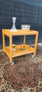 vintage barcart met losse dienbladen, Verzamelen, Ophalen, Huis en Inrichting