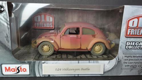 Volkswagen Beetle Kever 1:24 Maisto Old Friends Pol, Hobby en Vrije tijd, Modelauto's | 1:24, Nieuw, Auto, Maisto, Ophalen of Verzenden