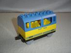 luxe passagierswagon blauw/geel voor de duplo trein, Ophalen of Verzenden, Gebruikt, Complete set, Duplo