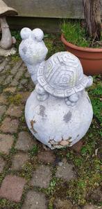 grote schildpad beeld op steen polyester nieuw, Tuin en Terras, Tuinbeelden, Ophalen, Nieuw, Overige materialen, Overige typen