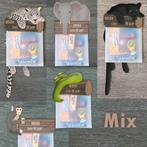 Traktatie labels jungle, Luipaard, aap, olifant, panter, sla, Verzenden, Nieuw