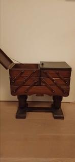 Vintage houten naaidoos harmonica model, Antiek en Kunst, Antiek | Naaimachines, Ophalen