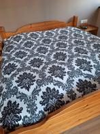Sprei, Grand foulard, Franse Lelie, Ophalen of Verzenden, Tweepersoons, Wit, Dekbedovertrek