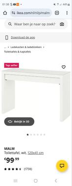 Ikea malm tafel, Huis en Inrichting, Ophalen of Verzenden, Zo goed als nieuw