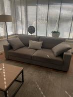 Mooie bank en hocker/kubus, Huis en Inrichting, Ophalen, Gebruikt, Hout