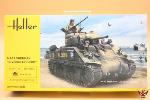 ROWASP | Heller 1/72 M4A2 Sherman Division Leclerc, Hobby en Vrije tijd, Modelbouw | Auto's en Voertuigen, Nieuw, Tank, 1:50 of kleiner