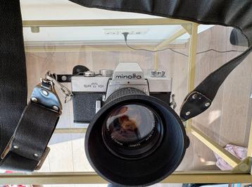35 mm Minolta SRT101 camera with Vivitar zoom lens beschikbaar voor biedingen