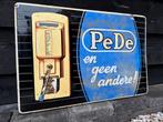 Emaille reclamebord PeDe koffie koffiemolen reclame bord, Ophalen of Verzenden, Gebruikt, Reclamebord