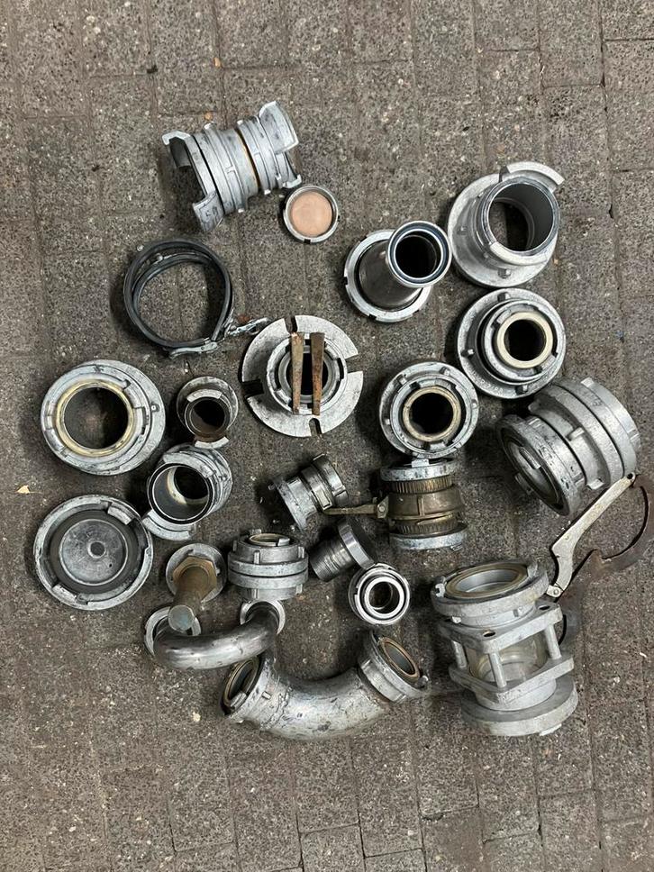 Storz koppelingen voor silowagen aansluiting, Doe-het-zelf en Verbouw, Buizen en Afvoer, Gebruikt, Overige typen, Overige materialen