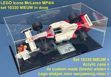 Lego McLaren 10330 nieuw +bredere wielen +ond. +acrylic case beschikbaar voor biedingen