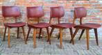 Vier vintage, design stoelen Louis van Teeffelen, Huis en Inrichting, Stoelen, Ophalen, Louis van Teeffelen, Vier