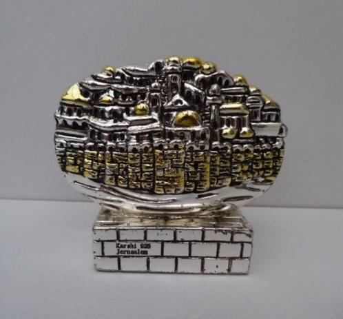 Zilver 925  Visitekaartjes houder - Stad Jeruzalem - Karshi, Antiek en Kunst, Antiek | Goud en Zilver, Zilver, Ophalen of Verzenden