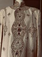 Exclusieve Indiase Heren Trouwkleding = Sherwani, Overige typen, Wit, Maat 46/48 (XL) of groter, Ophalen of Verzenden
