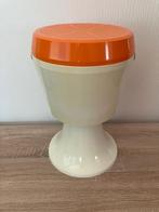 Vintage jaren 70 Oranje Naaikruk - Naaibox - Naaidoos, Ophalen of Verzenden