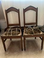2 Eiken Art Deco stoelen. Geen zin meer om op te knappen, Ophalen