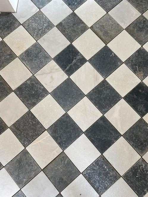 Restpartij hardstenen tegels (+-6m2 incl. voeg), Tuin en Terras, Tegels en Klinkers, Nieuw, Terrastegels, Beton, Ophalen of Verzenden