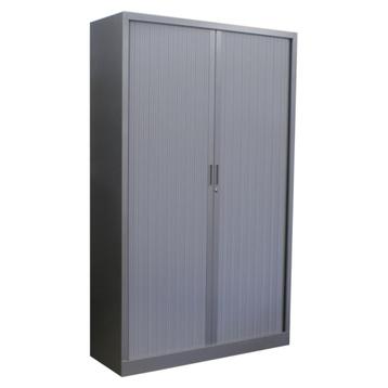 Roldeurkast Zilvergrijs Lichtgrijs 198 x 120 x 43 beschikbaar voor biedingen