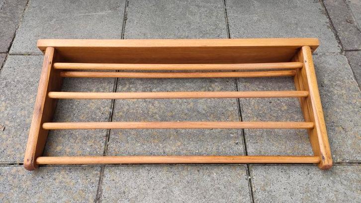 Bruynzeel wandrek vintage keukenrek pannenrek kapsto, Huis en Inrichting, Woonaccessoires | Wandplanken en Boekenplanken, Gebruikt