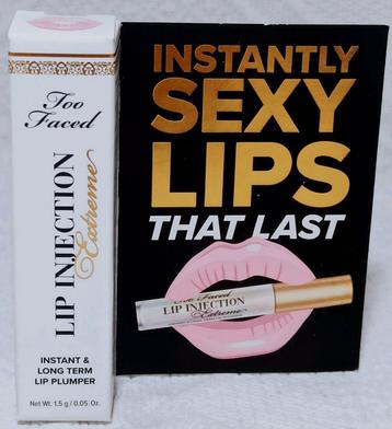 Too Faced Lip Injection Extreme Instant Lip Plumper beschikbaar voor biedingen
