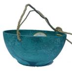 bloempotten Artstone hangbloempot klein azuur of grijs, Tuin en Terras, Bloempotten, Overige materialen, Design voor buiten, Designvoorbuiten@mail.com