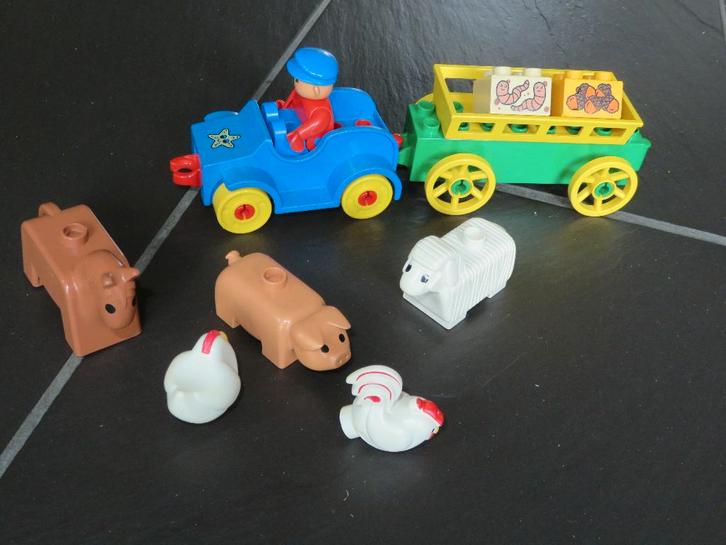 Lego Duplo boerderij speelset met dieren, vintage., Kinderen en Baby's, Speelgoed | Duplo en Lego, Gebruikt, Duplo, Ophalen of Verzenden