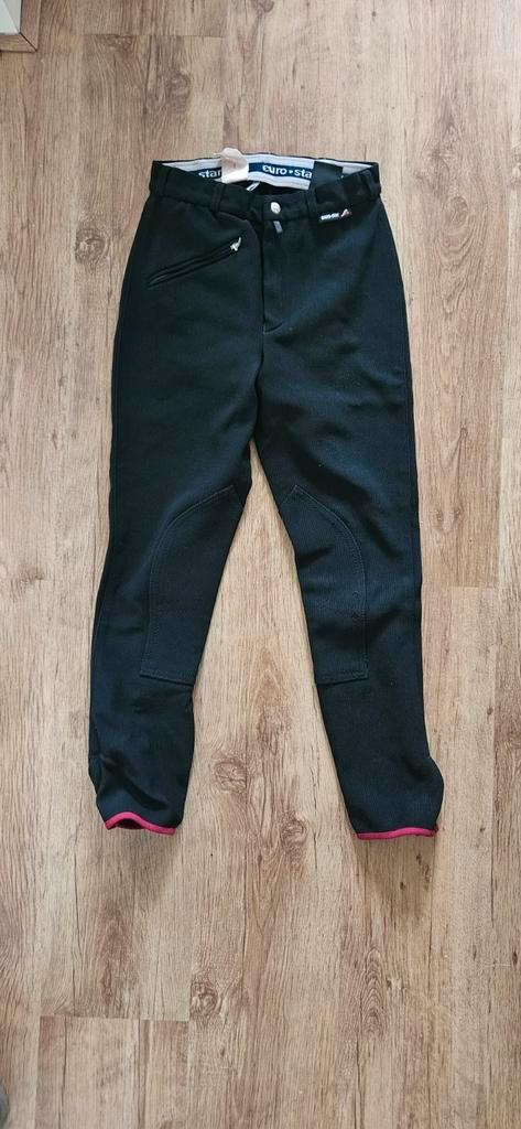 Zwarte rijbroek Euro-Star (maat 38/M), Dieren en Toebehoren, Paardrijkleding, Gebruikt, Dames, Onderkleding, Overige soorten, Ophalen of Verzenden