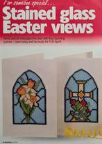 Pasen kaarten glas in lood motief 4 borduurpatronen, Ophalen, Nieuw, Handborduren, Patroon