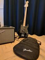 Basgitaarset Squier en Fender, Muziek en Instrumenten, Snaarinstrumenten | Gitaren | Bas, Ophalen, Zo goed als nieuw