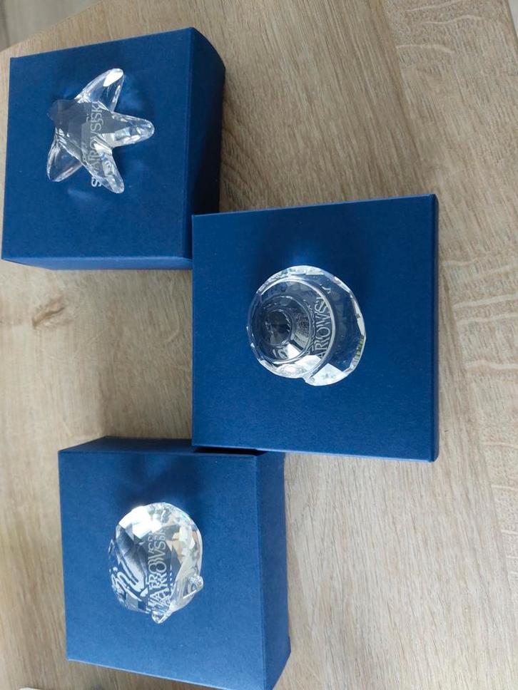 Swarovski Zeester, schelp en tolhoorn, Verzamelen, Swarovski, Zo goed als nieuw, Figuurtje, Ophalen