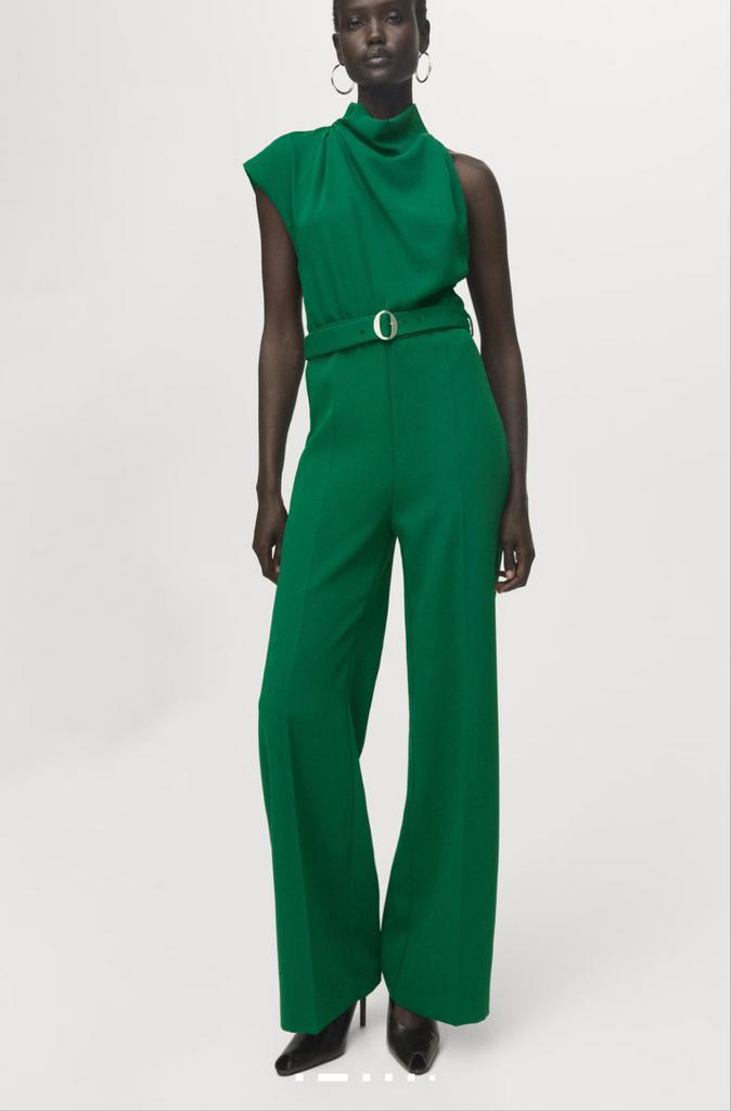 Mango Jumpsuit Maat M - Nieuw met prijskaartje!, Kleding | Dames, Jumpsuits, Nieuw, Maat 38/40 (M), Groen, Ophalen