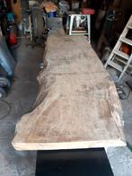 Boomstamtafel in eik, Eikenhout, Vijf personen of meer, Cottage, Rechthoekig