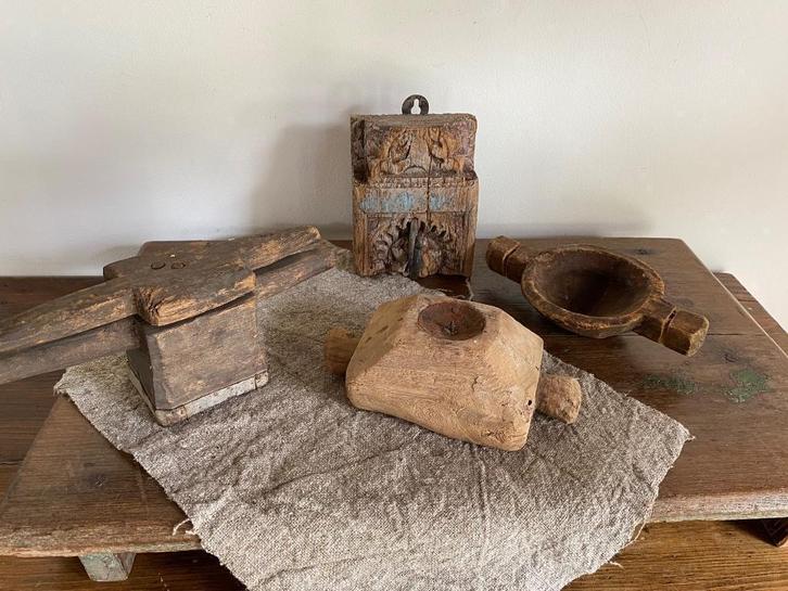 Diverse landelijke items van hout, sober wonen, Huis en Inrichting, Woonaccessoires | Overige, Nieuw, Ophalen of Verzenden