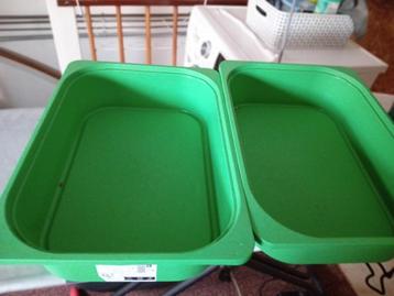 2x Groene  Ikea trofast Opbergbakken beschikbaar voor biedingen