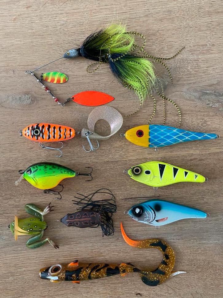 Kunstaas/rubber/jerkbaits/spinner/frogs, Watersport en Boten, Hengelsport | Roofvissen, Gebruikt, Overige typen, Ophalen of Verzenden