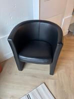 Leren zit stoel 2 x, Ophalen, Gebruikt, Twee, Zwart