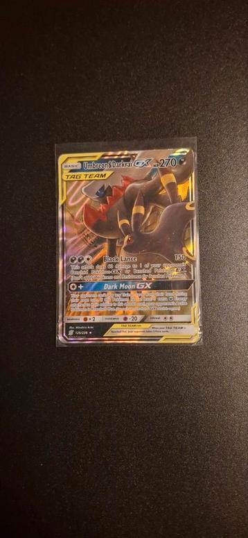 Umbreon & Darkrai GX - Zeldzame Pokémonkaart beschikbaar voor biedingen