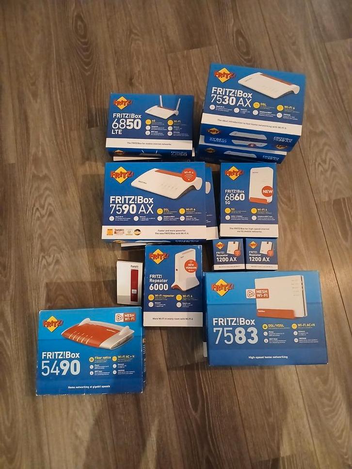 Fritzboxen en repeaters, Computers en Software, Routers en Modems, Nieuw, Router met modem, Ophalen of Verzenden