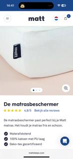 Mattsleeps matrasbeschermer 200x200, Ophalen of Verzenden, Zo goed als nieuw, Tweepersoons, 200 cm